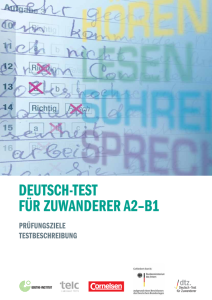 Deutsch Test Für Zuwanderer A2 B1