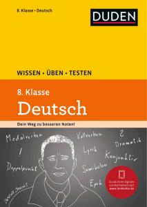 Duden Wissen Üben Testen Deutsch 8 Klasse Deutsch